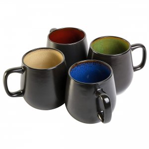 Gibson 92955.04RM Home Soho Cafe 4 Piece 20 Ounce Stoneware Mug Set In