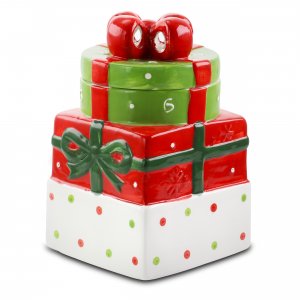 Gibson 113251.01 Home Christmas Estate 7.5 Inch Gift Box Holiday Cooki