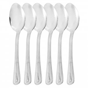 Gibson 73978.06 Home Tustin 6 Piece Stainless Steel Teaspoon Flatware 