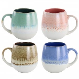 Gibson 134062.01 Home Avery Creek 4 Piece 19.1oz Stoneware Mug Set In 