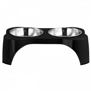 Gibson 122395.03 Home Bow Wow Meow 3 Piece Elevated Pet Bowl Dinner Se