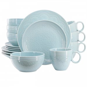 Gibson 92841.16RM Elite Alemany 16 Piece Round Stoneware Dinnerware Se