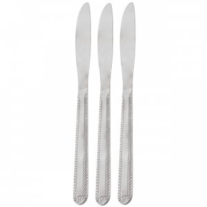 Gibson 73977.03 Home Tustin 3 Piece Stainless Steel Dinner Knife Flatw