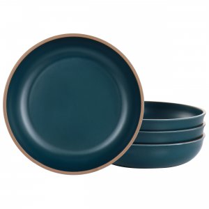 Gibson 136609.04 Home Rockabye 4 Piece Melamine Dinner Bowl Set In Dar