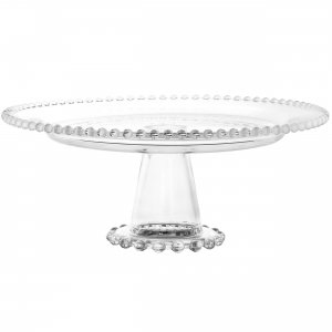 Gibson 97087.01 Home Sereno 12in Glass Pedestal Cake Stand