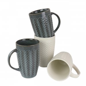 Gibson 129410.01 Home 22 Oz Stoneware Mug Set Of 4