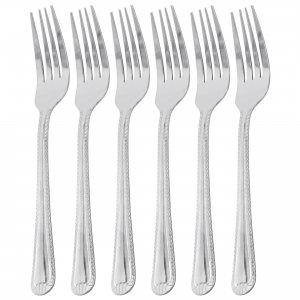 Gibson 73975.06 Home Tustin 6 Piece Stainless Steel Dinner Fork Flatwa