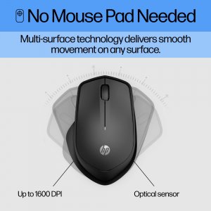 Hp 19U64AA#ABL Hp 280 Silent Black Wrls Mouse