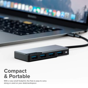 Alogic UCFUUA-SGR Usb-c Fusion Swift 4in1 Hub