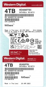 Western WD4005FFBX Wd Red Pro 4tb Sata 3.5inch, 256mb