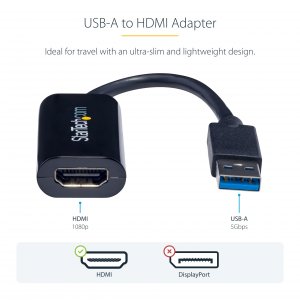 Startech USB32HDES Usb 3.0 To Hdmi Adapter 1920x12001080p2ch Audio - F