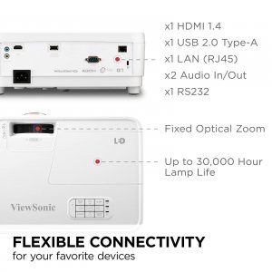 Viewsonic LS560WH 3,000 Lm Wxga Led Projectorr