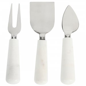 Laurie 124006.03 California Designs Marble And Stainless Steel 3 Piece