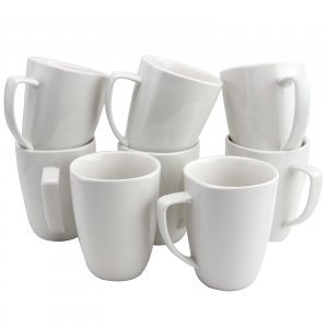 Gibson 108044.08 Home Zen Buffetware 12 Oz. Square Ceramic Mug Set In 