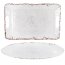 Laurie 135401.02 Mauna 2 Piece Melamine Serving Tray Set In White