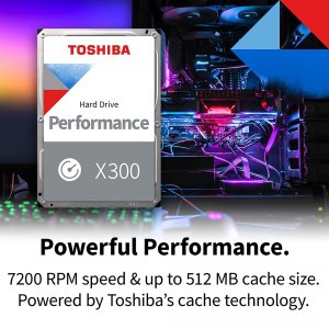 Toshiba HDWR51EXZSTA X300 14tb Gaming Internal Hd, 7200rpm Speed With 