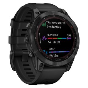 Garmin 010-02540-34 Fenix 7 Sph Slr Blk Wbk