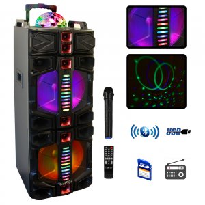 Befree BFS-7777X Sound Dual 12 Inch Subwoofer Bluetooth Portable Party