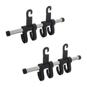 Maxsa 25555-2PK 2pk Car Hdrst 4hook Hngr