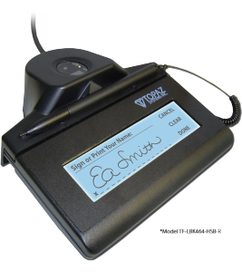 Topaz TF-LBK464-HSB-R Idgem Lcd 1x5 Signature Pad And Fingerprint Scan