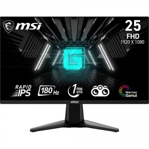 Msi G255F Flat Gaming Monitor; Metallic Black; 25 Inch