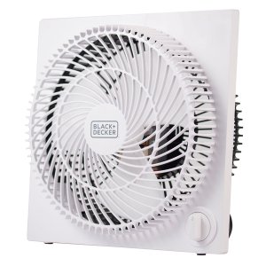 Black BFB09W 9in Box Fan Wht