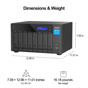 Qnap TVS-H874X-I9-64G-US Nas Tvs-h874x-i9-64g-us 8bay Core I9 64gb Ddr