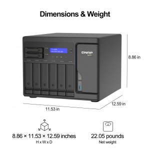 Qnap TS-H886-D1602-8G-US Nas Ts-h886-d1602-8g-us 8bay Quts Hero Nas Xe