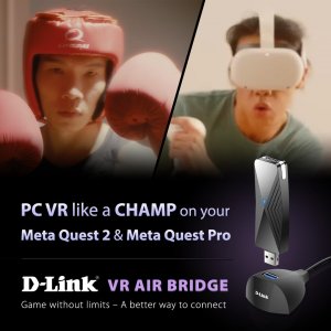 D-link DWA-F18 Vr Air Bridge For Meta Quest Headsets With Direct Wi-fi