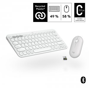 Logitech 920-012198 Pebble 2 Wrls Combo Wht