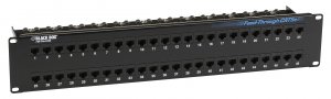 Black JPM810A-R2 Cat5e Fd-thru Patch Panel 2u Unshl 48pt