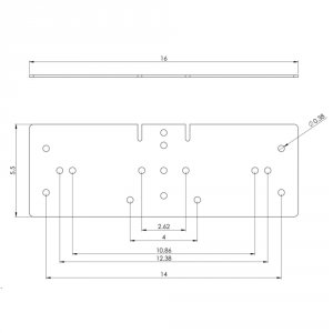 International ICCMSLRRBK Runway Kit Relay Rack Bracket