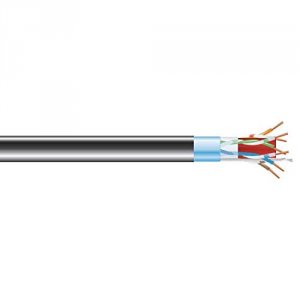 Black C6ABC50S-BK-1000 Cat6a Bulk Cable Futp Pvc Bk 1000'