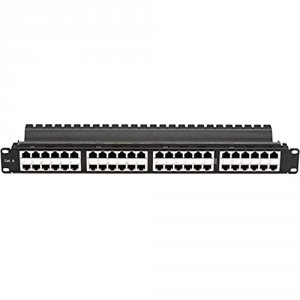 Black JPM816A-HD Cat6 Patch Panel Fd-thru Hd 1u Shl 48pt