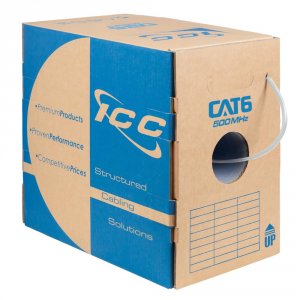 International ICCABR6VWH White 1000 Ft Cat 6 500 Utp Solid Cable - Cmr