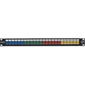 Black JPMT1024A Multimedia Patch Panel, 1u, 24pt