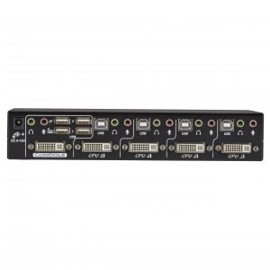 Black KV9614A Desktop Kvm Switch - Dvi-d With Emulated Usb Keyboardmou