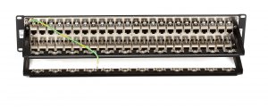 Black JPM816A Cat6 Patch Panel Fd-thru 2u Shl 48pt