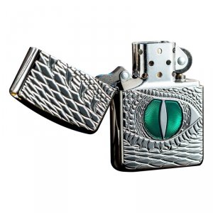 Zippo 28807 Windproof Lighter - Dragon Eye High Polish Chrome Armor