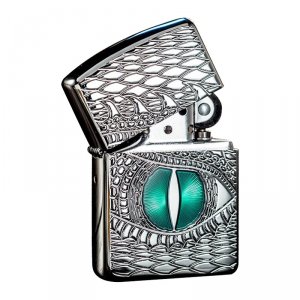 Zippo 28807 Windproof Lighter - Dragon Eye High Polish Chrome Armor