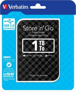 Verbatim 53194 1tb Hard Drive- Black