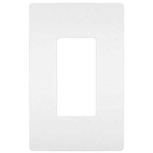 Onq 0108-0935 1 Gang Radiant Wall Plate - White Finish - Designer Styl