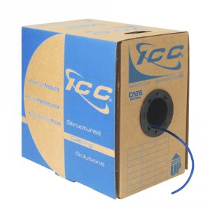 International ICCABP6VBL Cat 6 500 Ft Utp Solid Ethernet Cable - Blue