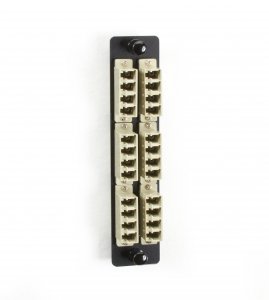 Black JPM467B-R2 High-density Multimode Fiber Adapter Panel - Ceramic 