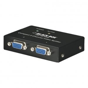 Black AC1056A-2 2 Channel Vga Splitter