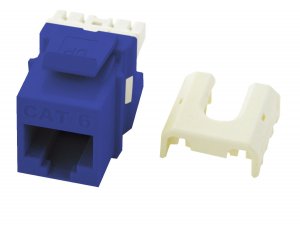 Onq 0108-1250 Cat6 Rj45 Keystone Insert Blue