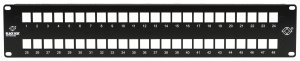 Black JPMT1048A Multimedia Patch Panel, 2u, 48pt