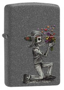 Zippo 28987 Day Of The Dead Skulls Lighter Set - Vibrant Design