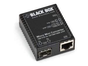 Black LMC400A Fast Ethernet (100-mbps) Media Converter - 101001000-mbp