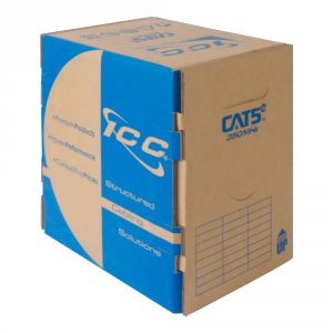 International ICCABR5EBL Cat 5e 350mhz Utp Solid Cable, 1000ft, Blue